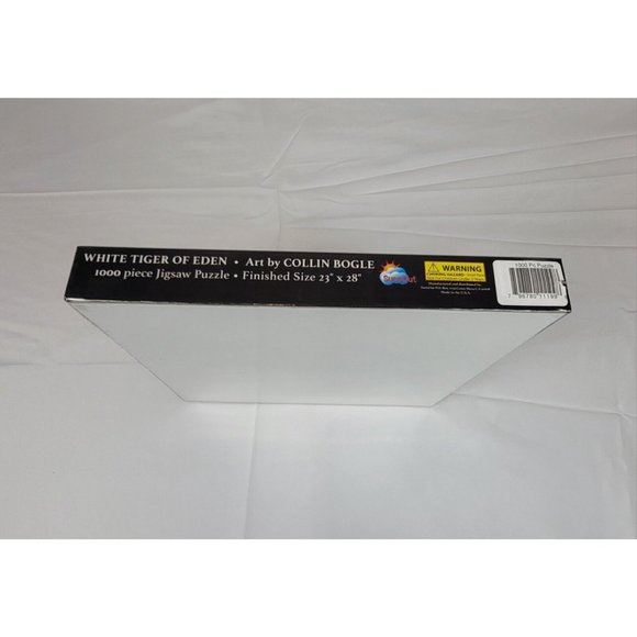 Jigsaw Puzzle "WHITE TIGER OF EDEN" 1000 Piece 23" X 28" by COLIN BOGLE. Sealed - Picture 4 of 4